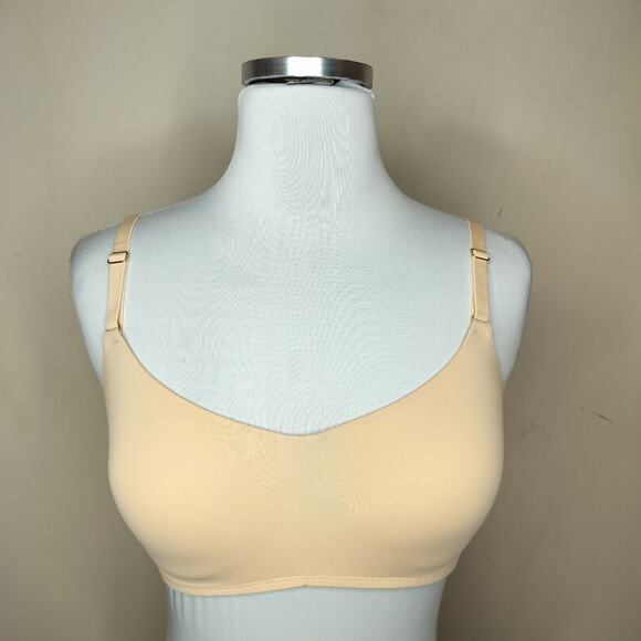 Lively Wireless T-Shirt Women Bra Soft Stretchy Nude - Picture 1 of 6